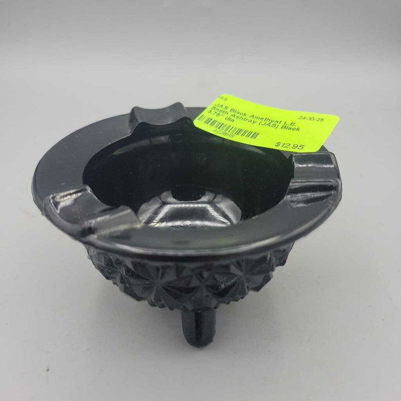 Black Amethyst L.E. Smith Ashtray (JAS)