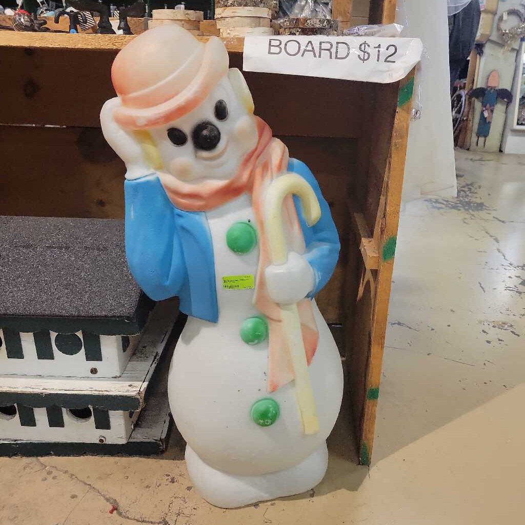 70s blow mold snowman (RR)