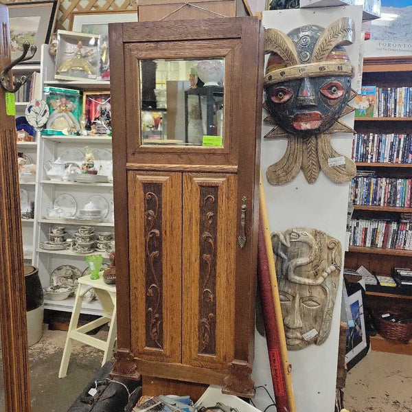 Vintage Oak Shelf Case cabinet (YVO) (410)