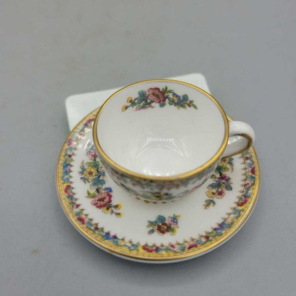 Coalport Miniature Cup and Saucer (JAS)