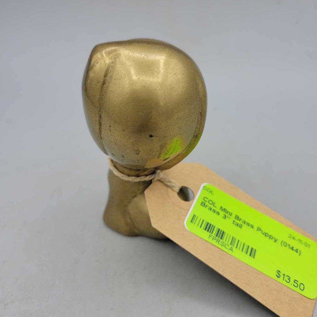 Mini Brass Puppy (0144)