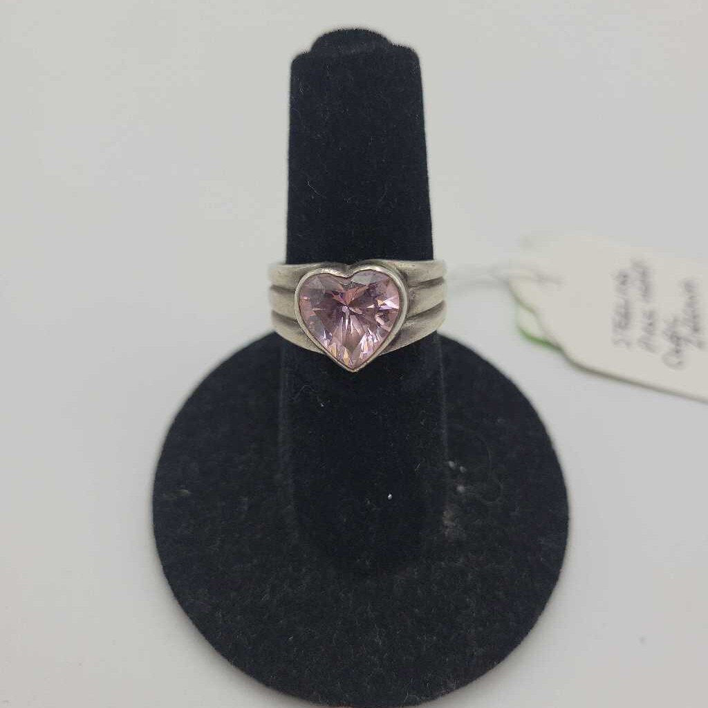 Sterling Pink CZ Ring - #10778 (VT)