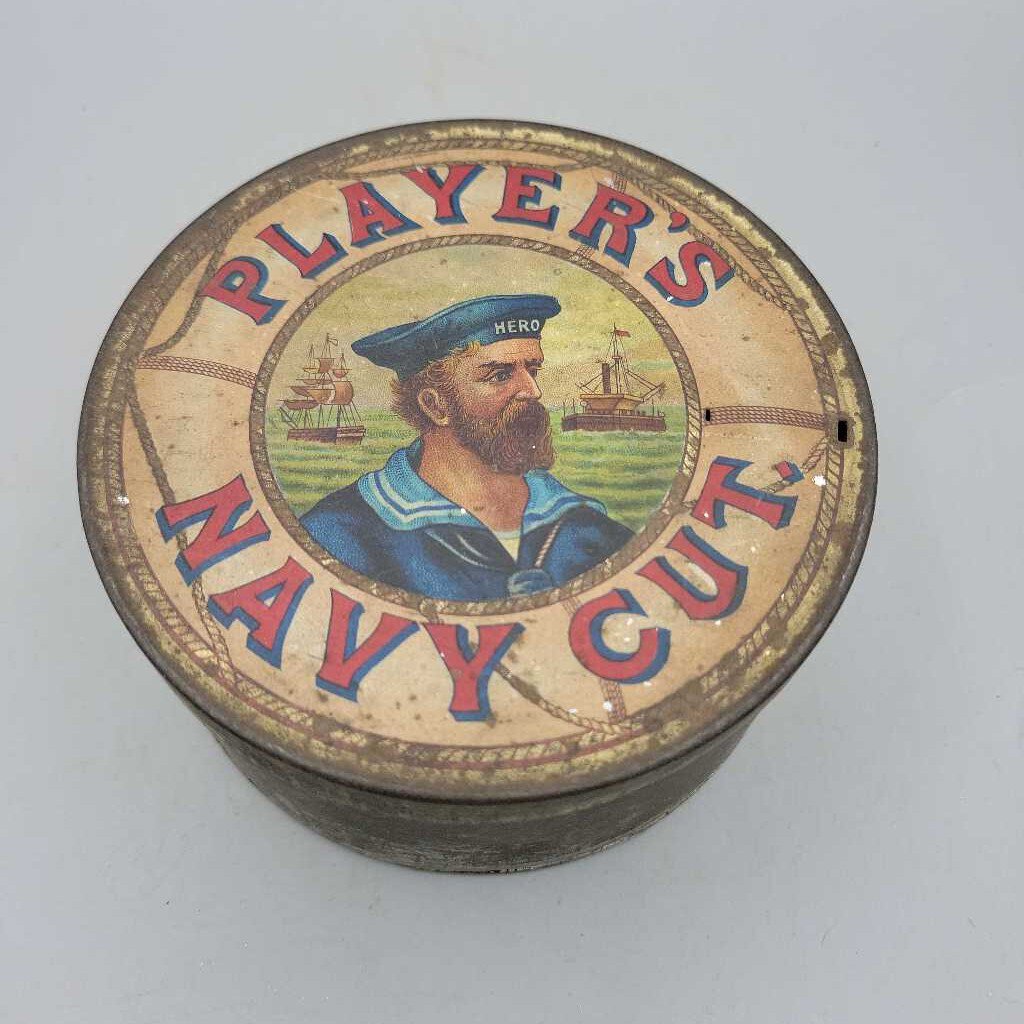 Players Navy Cut Tobacco Tin