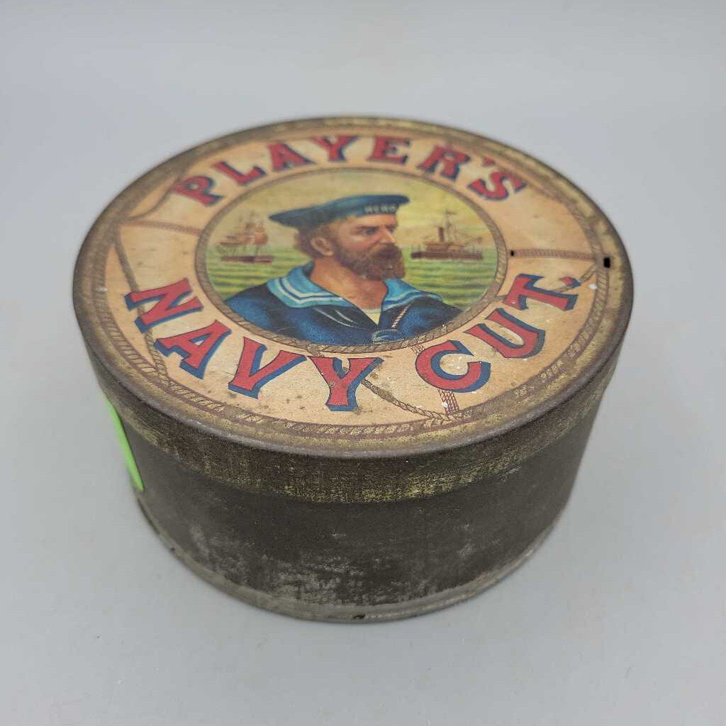 Players Navy Cut Tobacco Tin