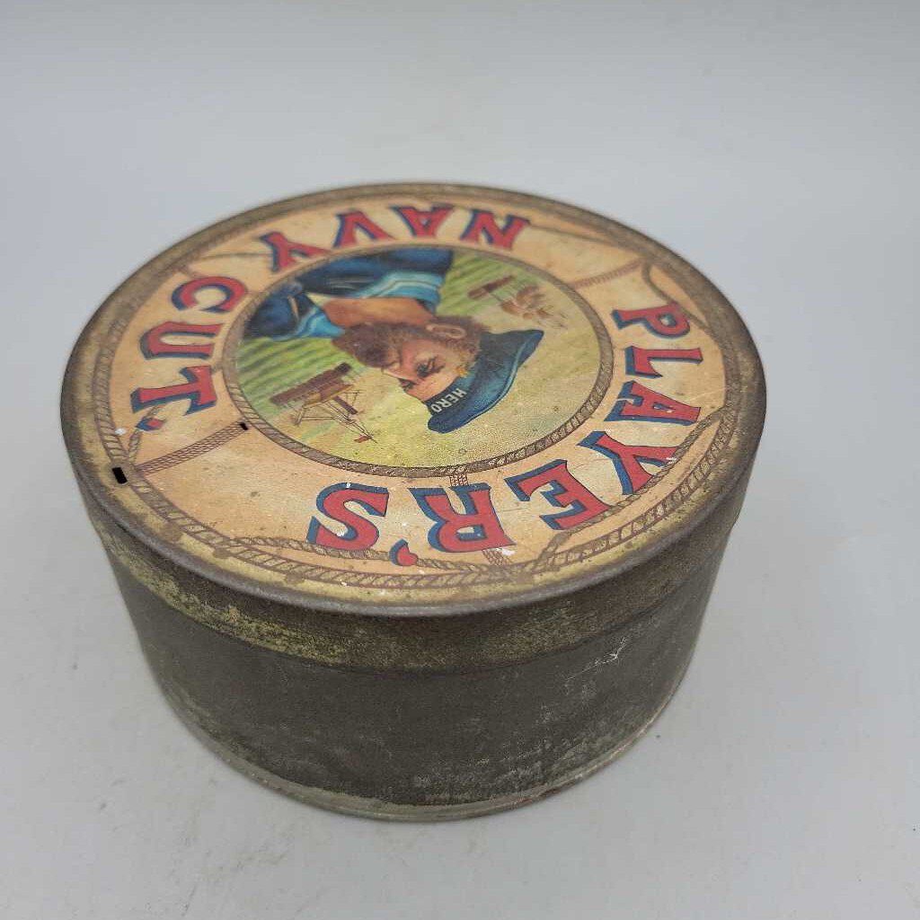 Players Navy Cut Tobacco Tin