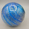 Blue and silver glass Ball Paperweight (JH49)