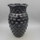 Vintage L E Smith Amethyst Hobnail Vase (RHA)