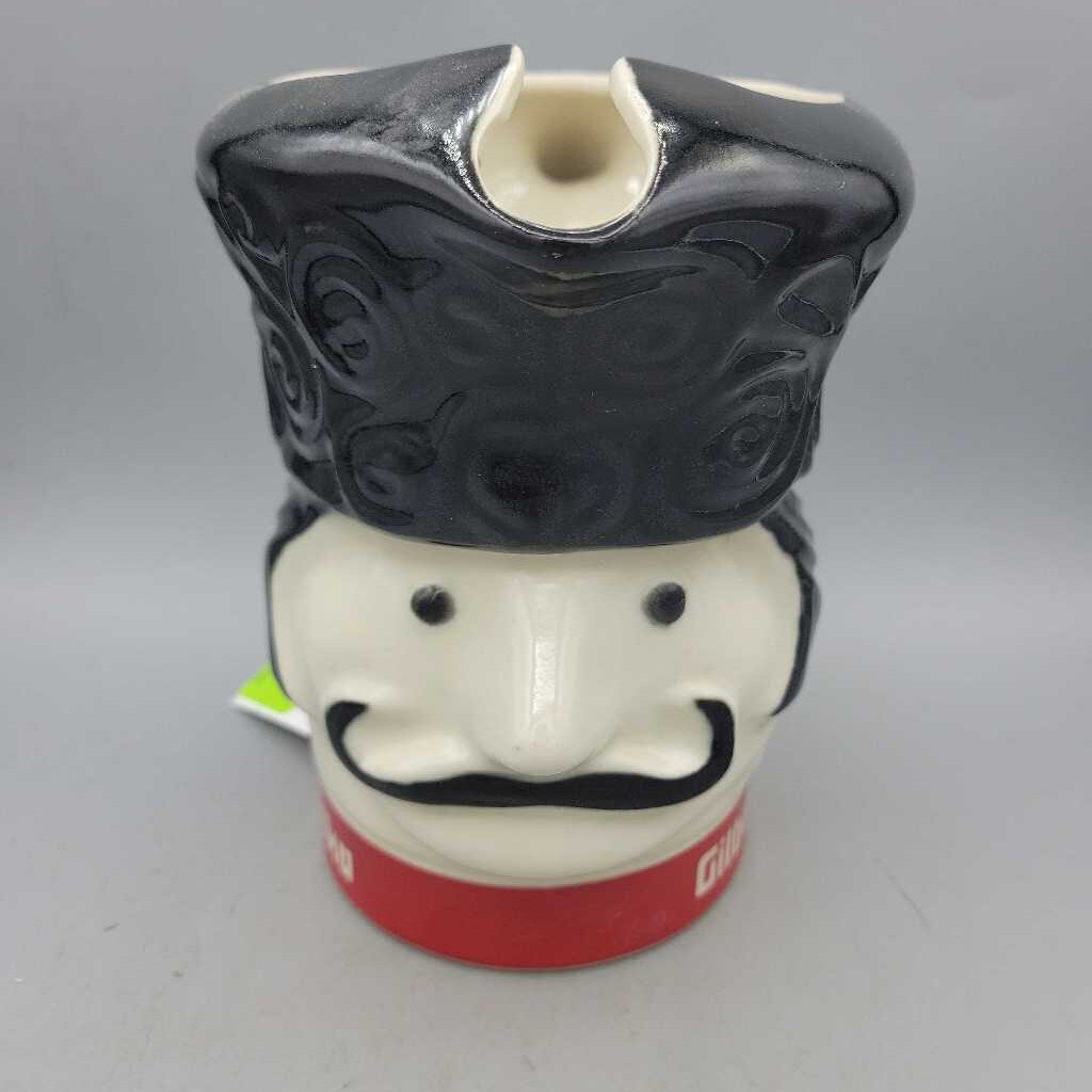 Vintage Gilbey's Vodka Russian Man Head pitcher (CAT) B293