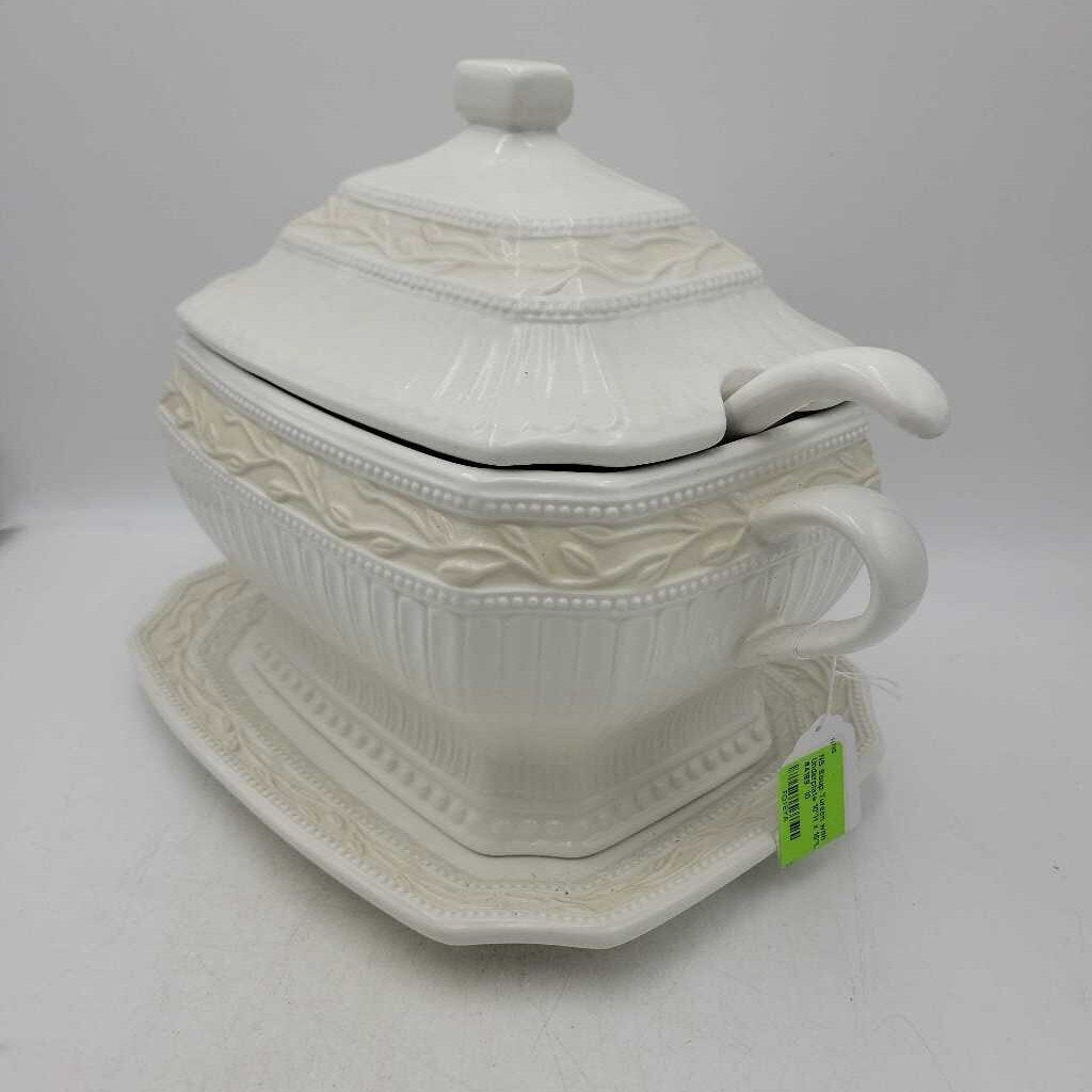 Soup Tureen with Underplate 10"H x 15"L (NS) #4189