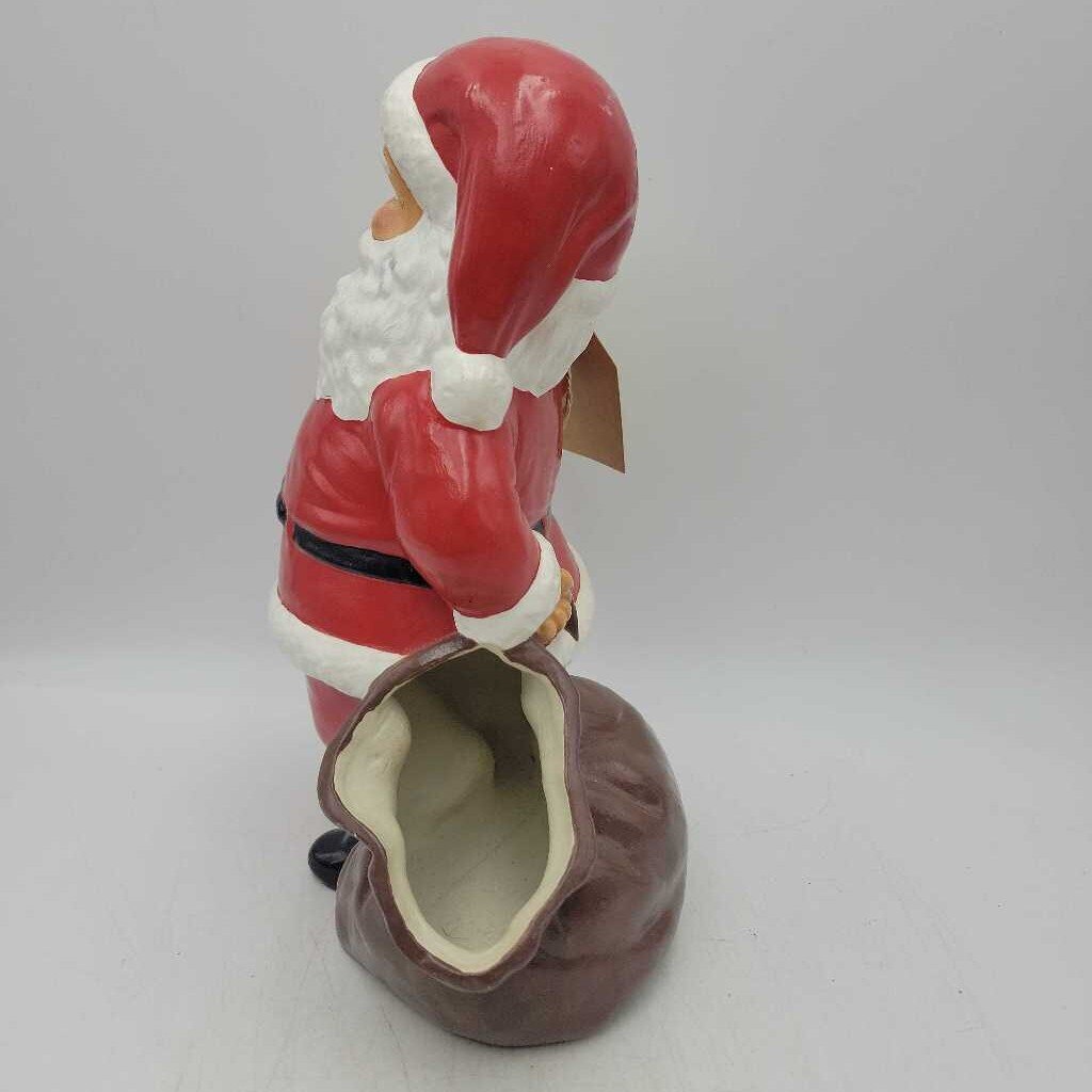 Vintage Waving Santa w Sack (0228)