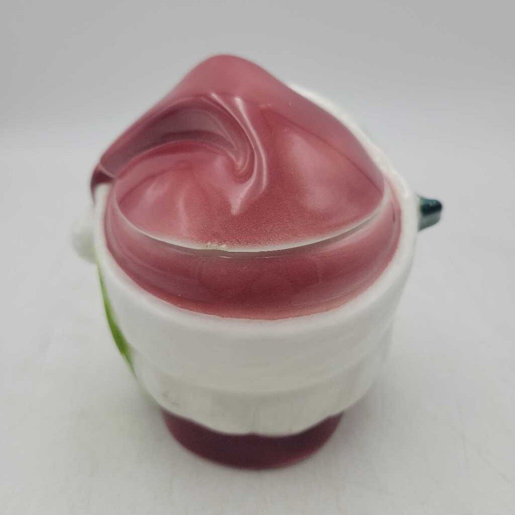Vintage 1970s Japan PY Santa Sugar dish (0233)