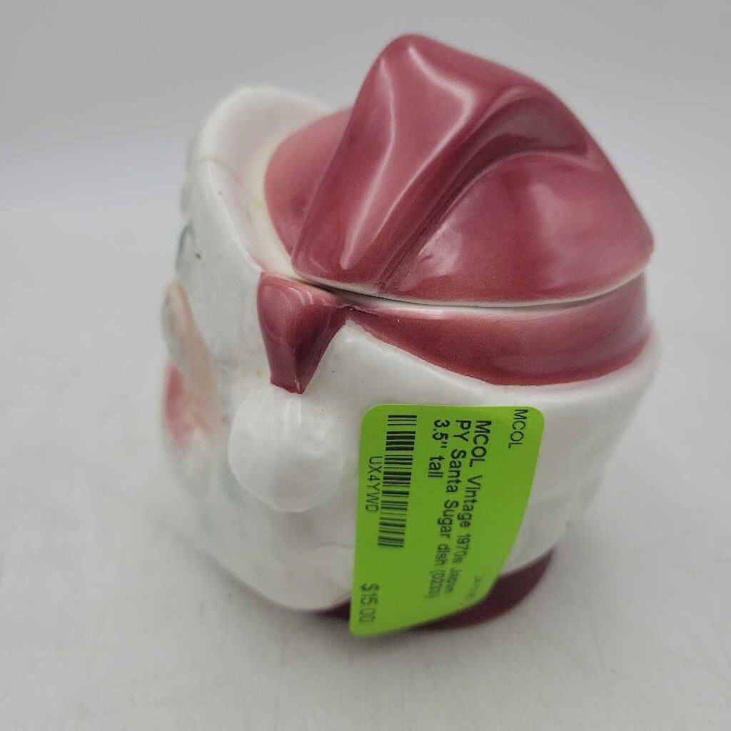 Vintage 1970s Japan PY Santa Sugar dish (0233)