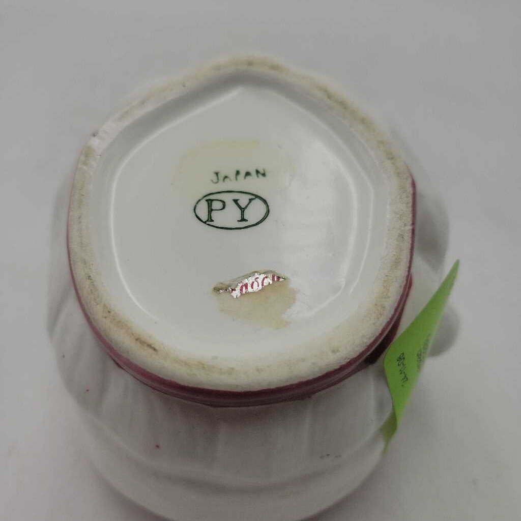 Vintage 1970s Japan PY Santa Sugar dish (0233)