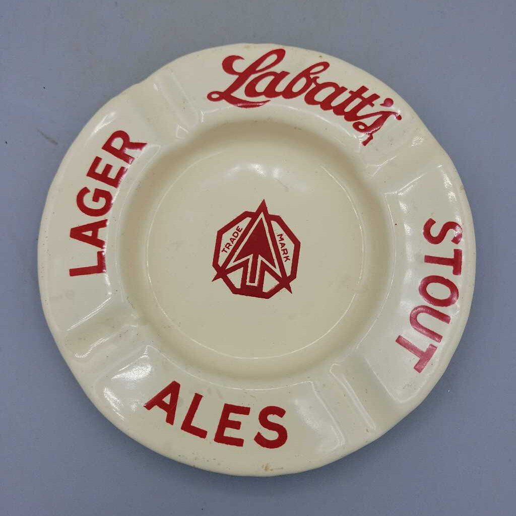 Labatt's Lager Ale Enamel Ashtray (JEF)