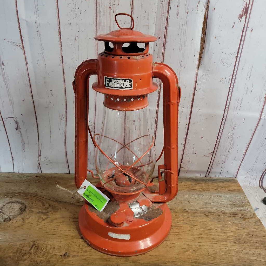 Vintage red oil lantern