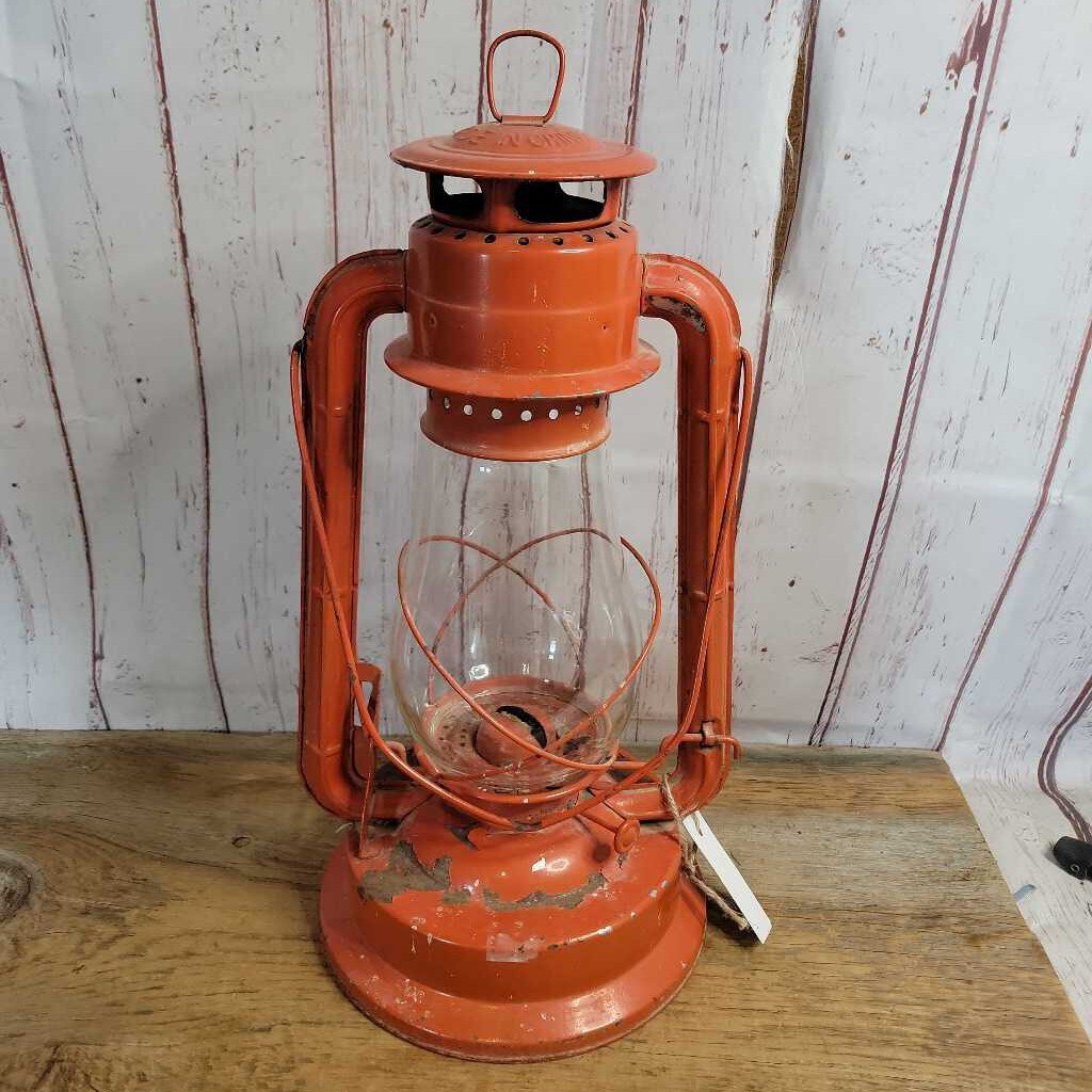 Vintage red oil lantern