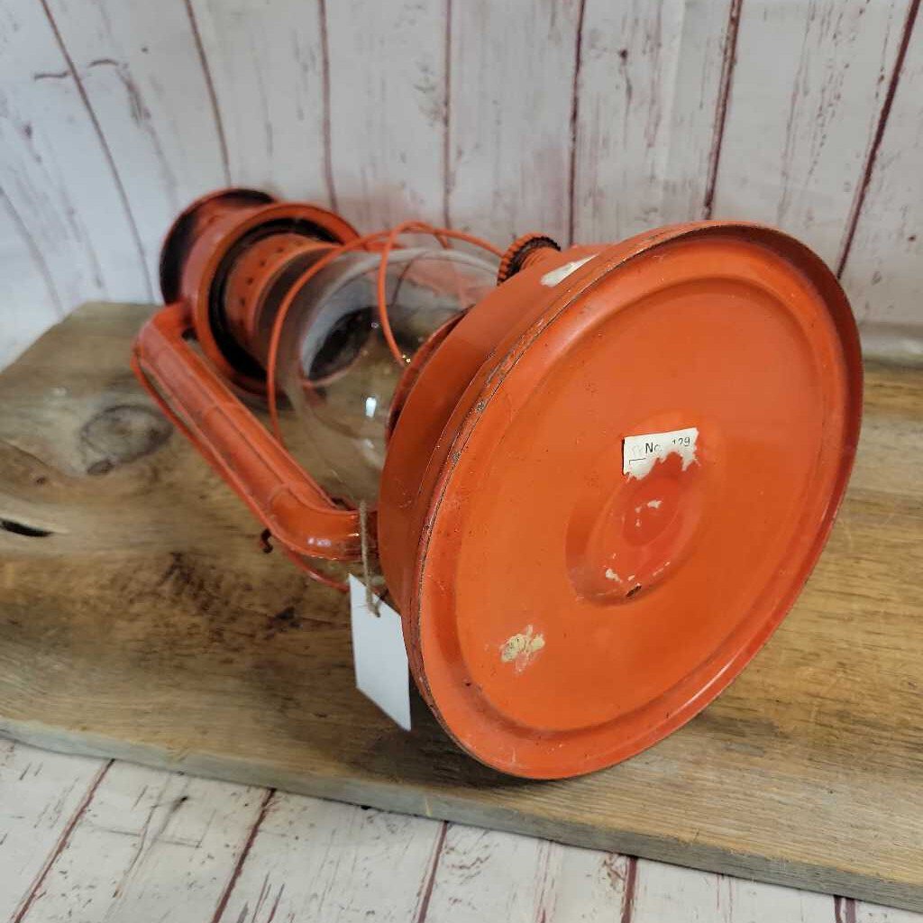 Vintage red oil lantern