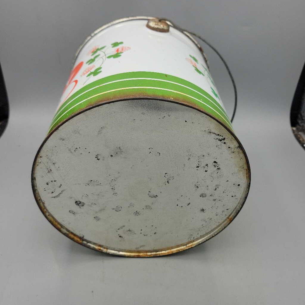 Pure Canadian Honey Tin Pail w lid Alvinston Ontario (JAS) Pure Canadian Honey Tin Pail w lid Alvinston Ontario (JAS)