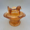 Amber Hen on nest w/Handles (YVO) (4111)