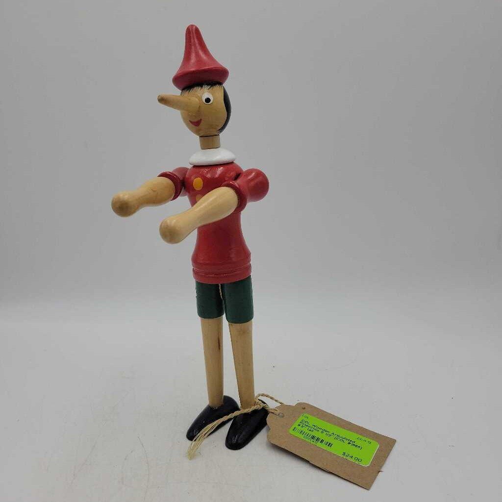 Wooden Articulated Pinocchio 9 1/2" (COL #1665)