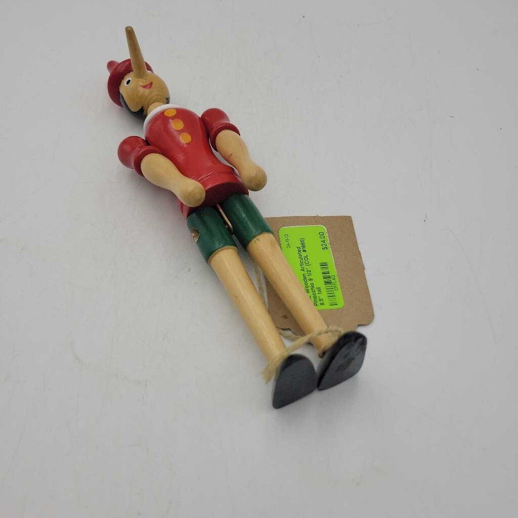 Wooden Articulated Pinocchio 9 1/2" (COL #1665)