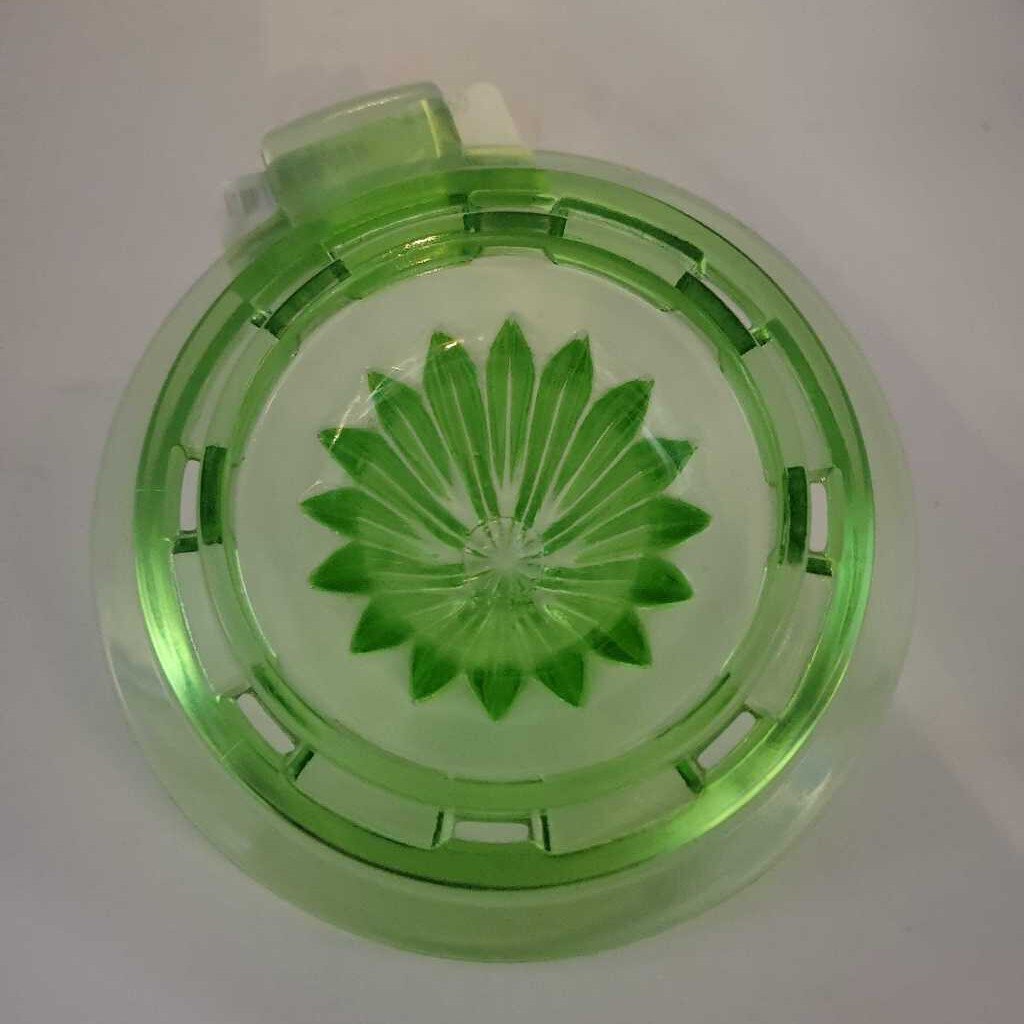 1930's Green Glass fruit reamer (AUT)