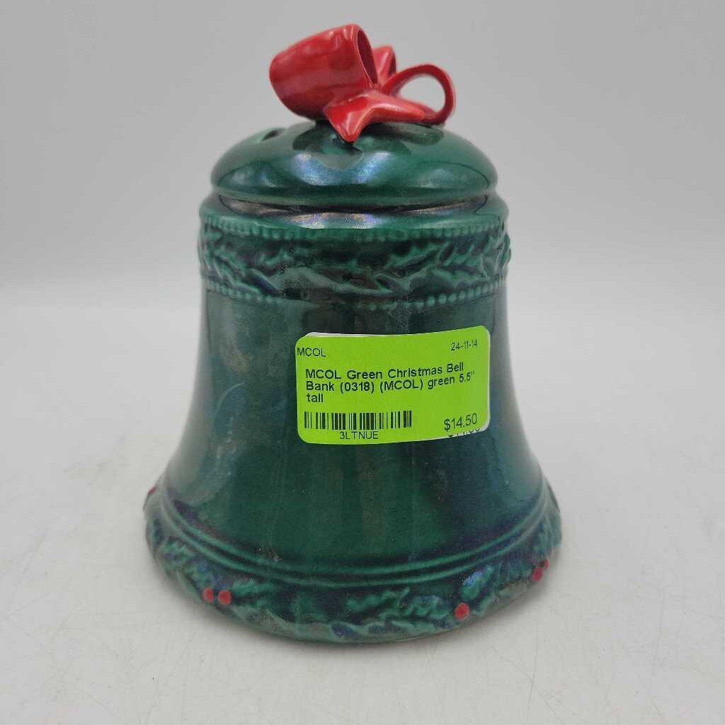 Green Christmas Bell Bank (0318) (MCOL)