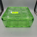 Uranium Glass Covered Refrigerator dish (NS)