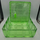 Uranium Glass Covered Refrigerator dish (NS)