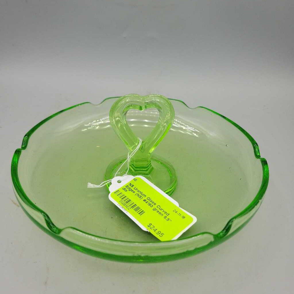 Uranium Glass Curved Edges (NS) #4193