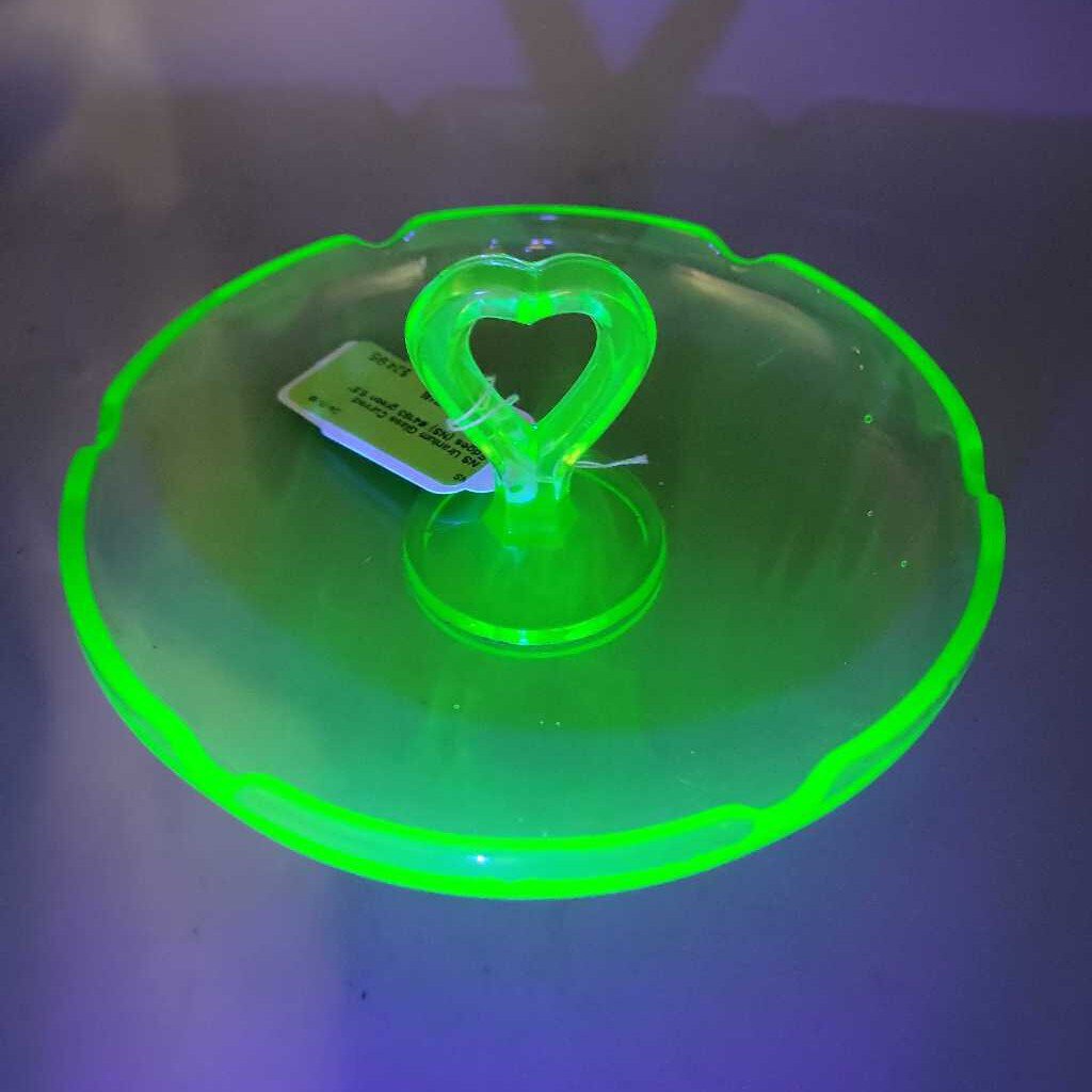 Uranium Glass Curved Edges (NS) #4193