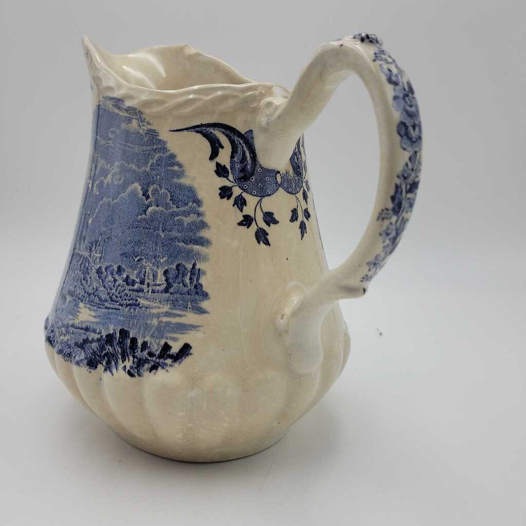 Blue Toile ironstone jug (BK)