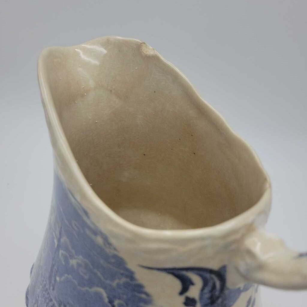 Blue Toile ironstone jug (BK)