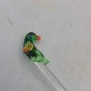 Glass Bird Swizzle stick (JAS)