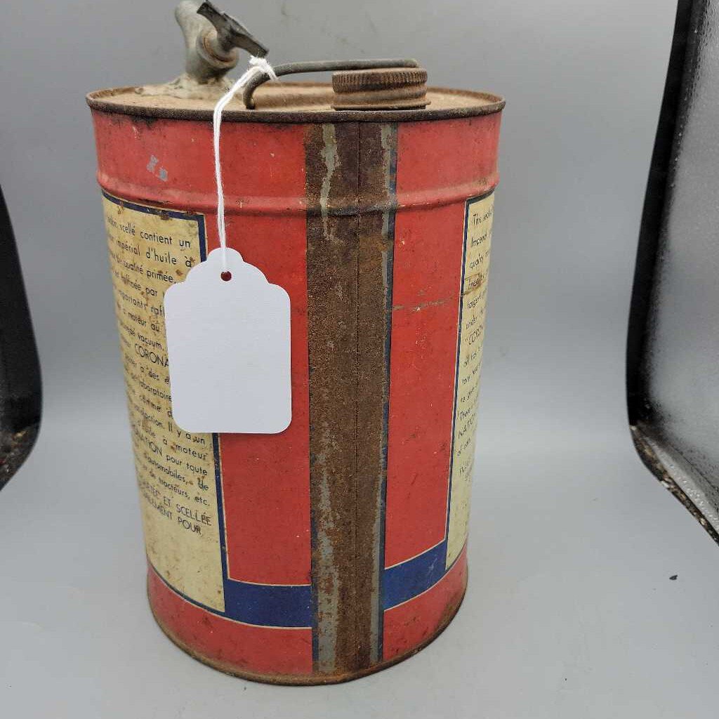 1 Gallon CORONATION MOTOR OIL Can