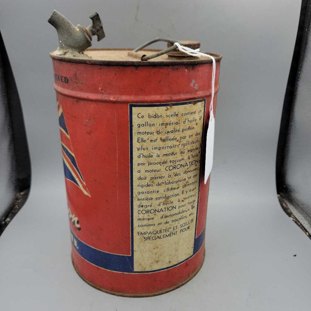 1 Gallon CORONATION MOTOR OIL Can