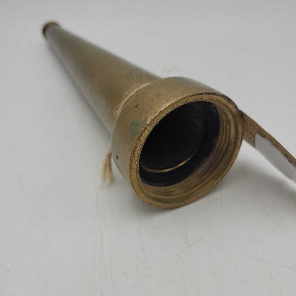 Vintage 10" Brass Fire Hose Nozzle (*SAL)