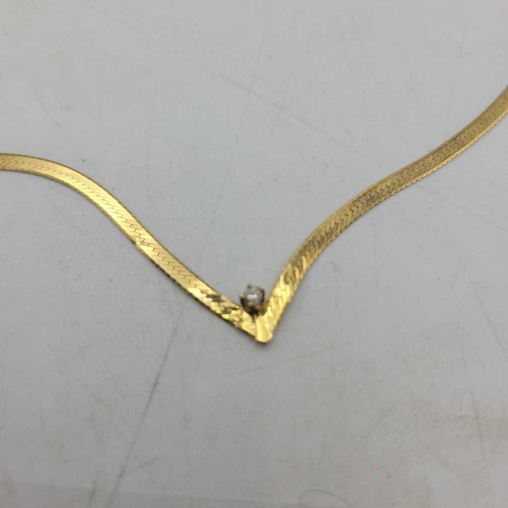 14K gold chain with diamond (LIND)