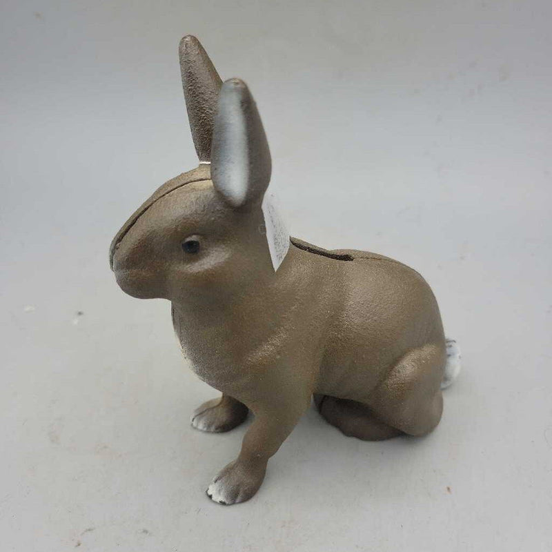 Cast Iron Rabbit Bank (YVO) (411)