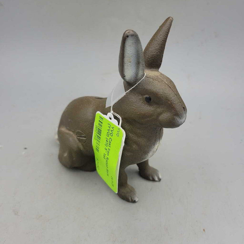 Cast Iron Rabbit Bank (YVO) (411)