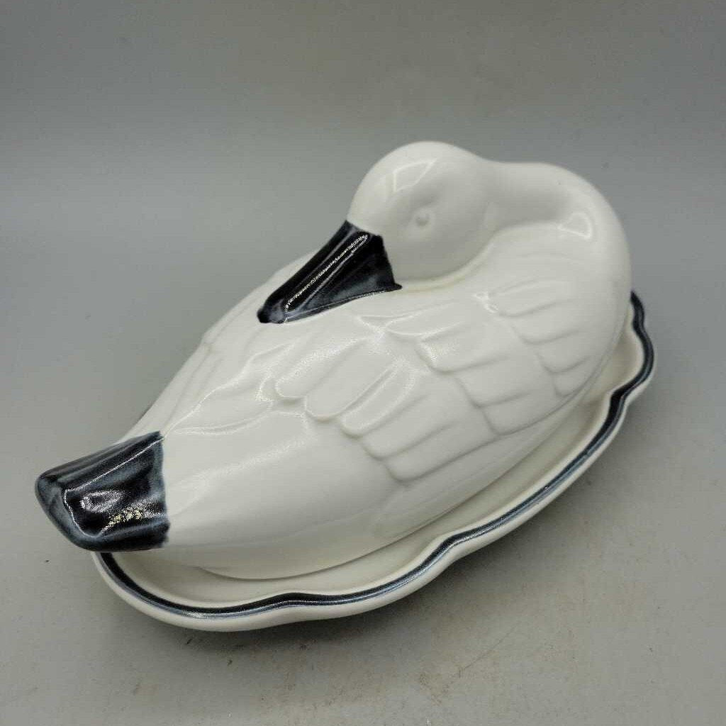 Noritake Swan Butter Dish (COL #1675)