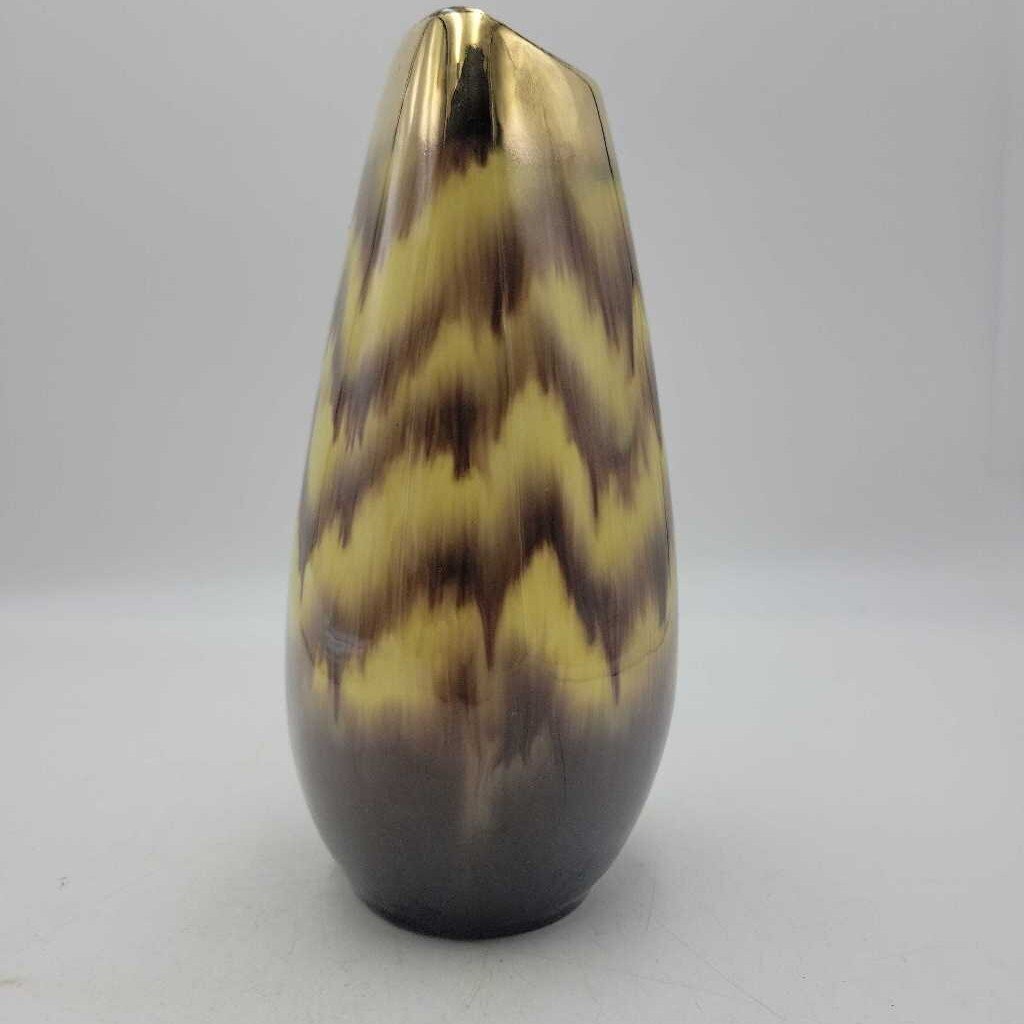 Yellow & brown West German vase (LIND)