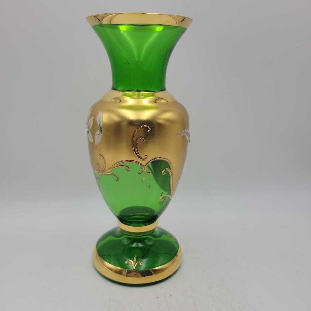 Green w. gold Vase (LIND)