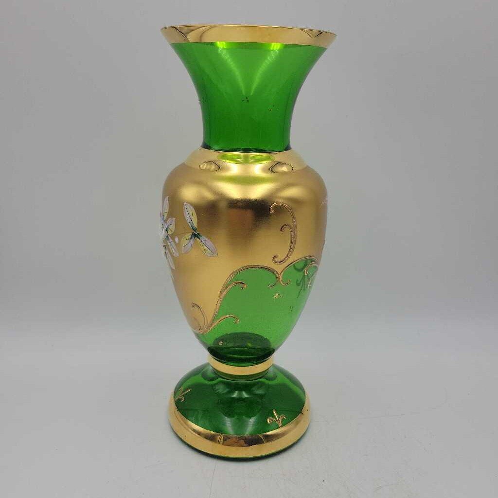 Green w. gold Vase (LIND)
