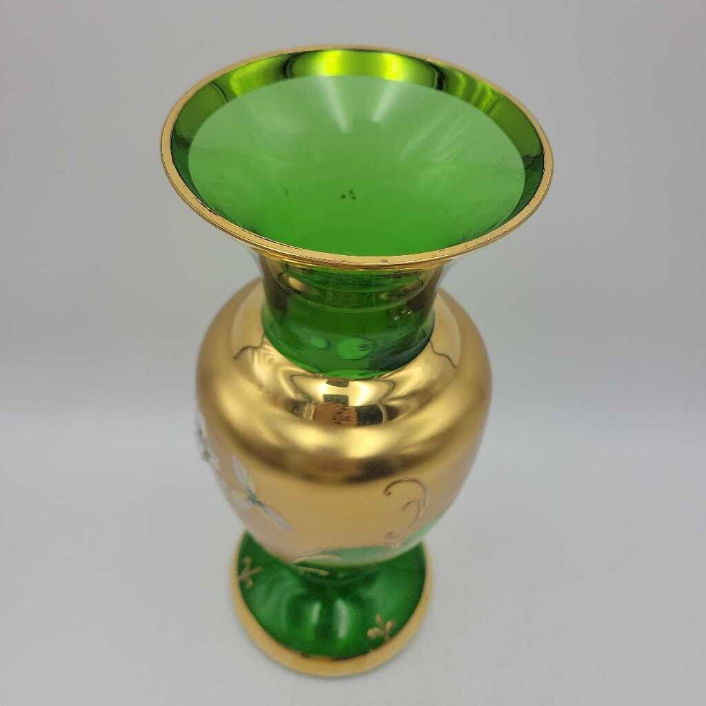 Green w. gold Vase (LIND)