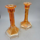 Imperial "Chesterfield" Marigold Candle sticks pair (DS) 3312