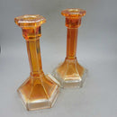 Imperial "Chesterfield" Marigold Candle sticks pair (DS) 3312