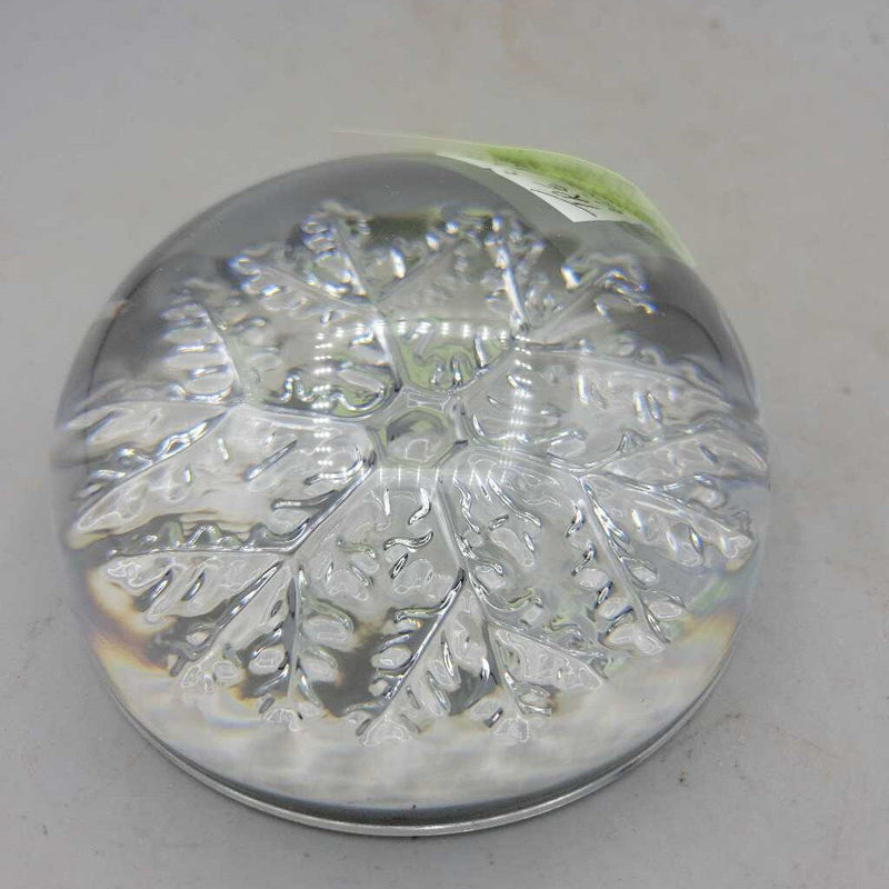 Snowflake Glass Paperweight (TRE)