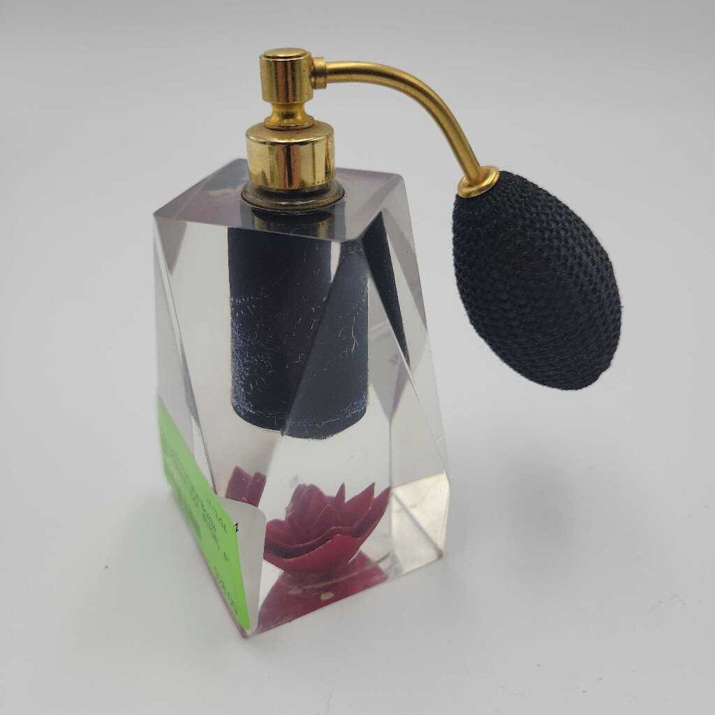 Lucite Perfume Bottle with Atomizer (COL #1704)