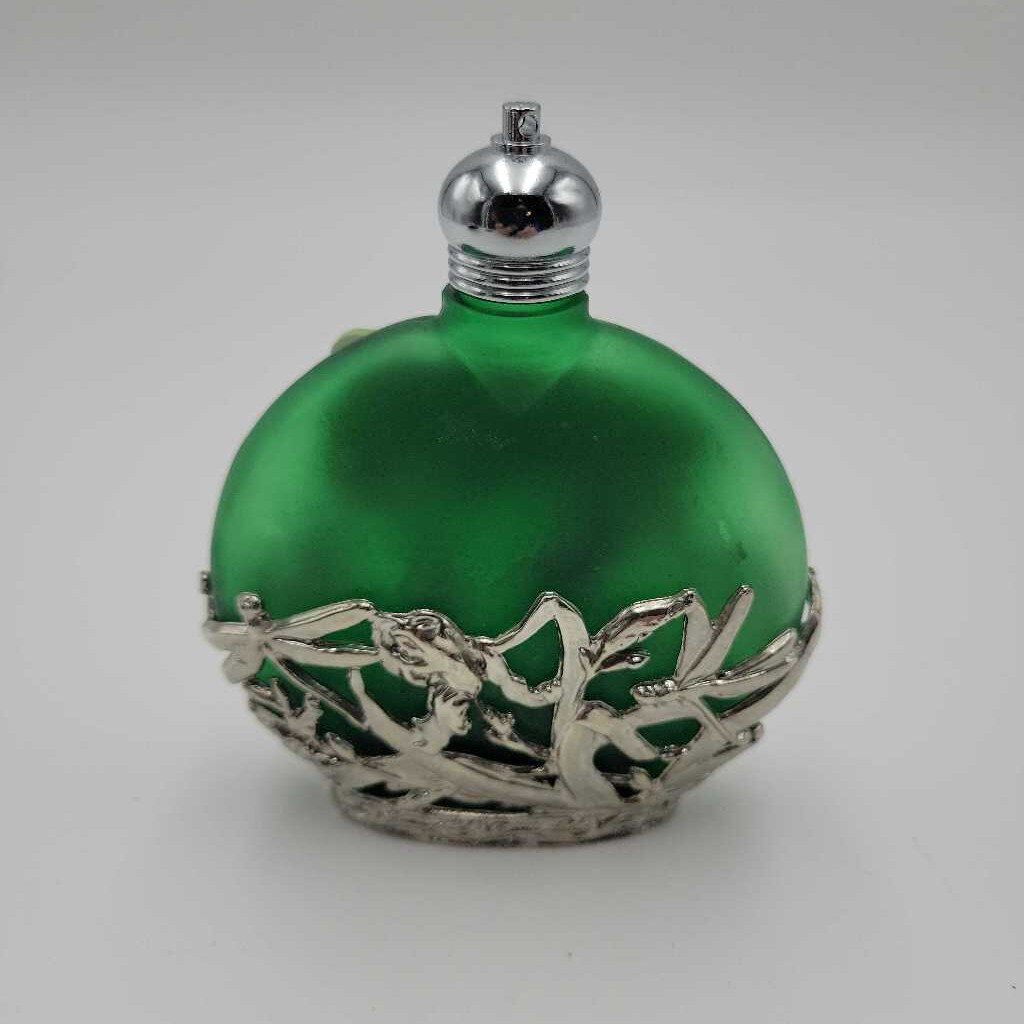 Green Dragonfly glass perfume bottle (COL #1707)